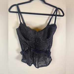 Victoria's Secret Black Lace Corset